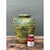 Forest Green Vintage Speckled Pottery Vessel For Sale - Image 8 of 12