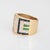 70s Gemstone Diamond Cigar Band 14k Yellow Gold 15mm Wide Ring Sz 6 Jewelry For Sale - Image 4 of 7