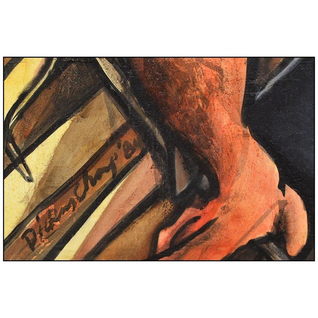 Figurative 1980s Greek in the Street, Dickens Chang For Sale - Image 3 of 5