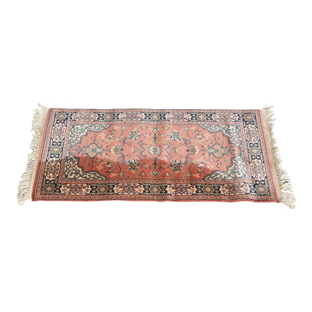 Karastan Belgian 100% Wool Floral Rose 500-1120 Area Rug Carpet Mat 2' X 4' For Sale