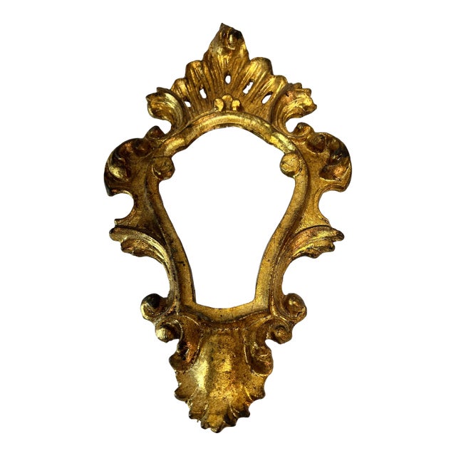 Mid Century Italian Florentine Mirror For Sale
