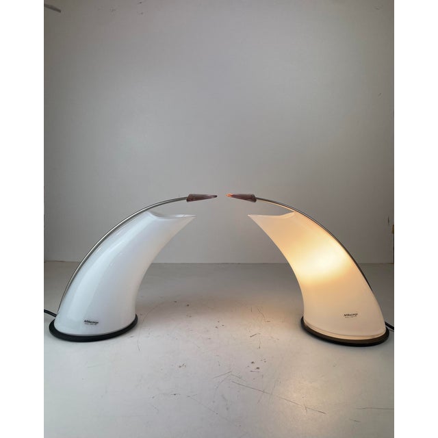Metal Postmodern Table Lamp from AV Mazzega, Italy, 1980s For Sale - Image 7 of 18