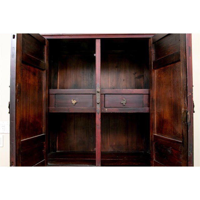 19th Century Carved Chinese Wedding Cabinet For Sale - Image 18 of 18