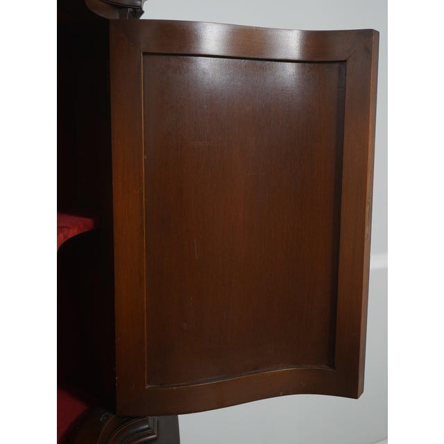 1920s Vintage French Renaissance Carved Walnut China Cabinet For Sale - Image 5 of 18