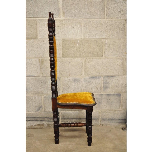 Vintage Spanish Jacobean Renaissance Revival Gothic Gold Hall Prayer