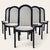 Postmodern Set of Six Italian Postmodern Dining Chairs – Black Lacquer and Solid Wood, 1980s For Sale - Image 3 of 18