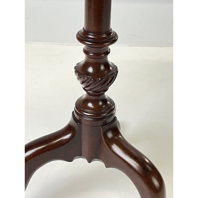 Mid 20th Century Kittinger Historic Newport Mahogany Dish-Top Candle Stand - Hn 27 For Sale - Image 6 of 11