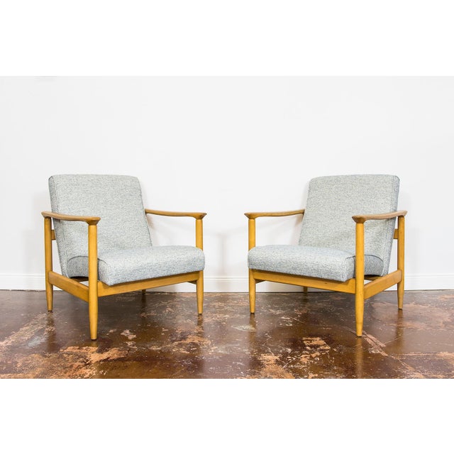 Vintage GFM 142 Chairs by Edmund Homa for GFM, Poland, 1960s, Set of 2 For Sale - Image 4 of 16