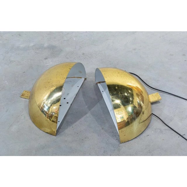 1970s Italian Wall Lights in Brass, 1970s, Set of 2 For Sale - Image 5 of 7