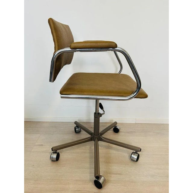 Vintage Mustard Office Chair Model K-380 from Kovona For Sale - Image 5 of 13