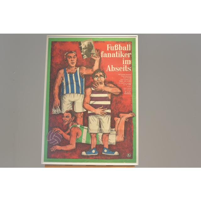Movie Poster, Football Fanatics Off Side, R. Paris 1961 for VEB Progress Film For Sale - Image 6 of 6