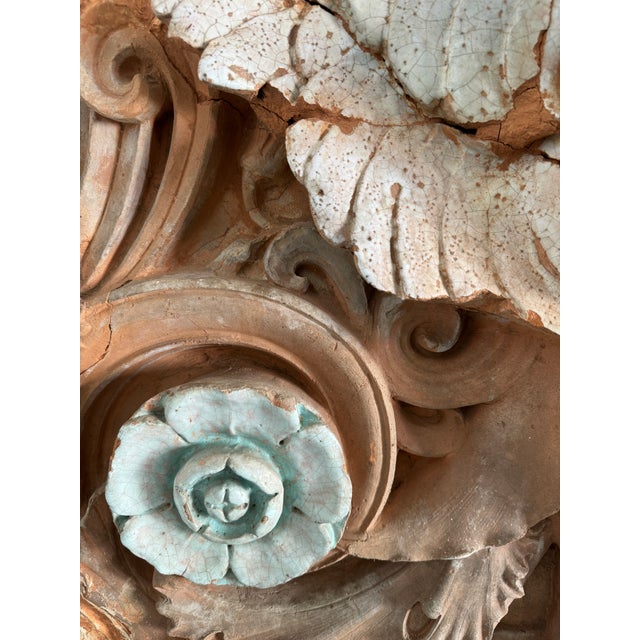 Ceramic Early 20th Century Winged Sphinx Architectural Fragment For Sale - Image 7 of 9