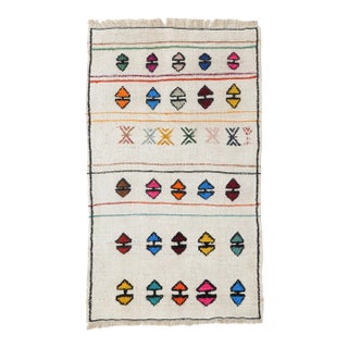 Vintage Hemp Decorative Kilim Rug - 2`4″ X 4`0″ For Sale