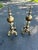 Beautiful patina on this set of brass andirons. These were purchased in France for a home from the 1920's. They are hard...