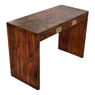 Early 20th Century Henredon Campaign Scene One Writing Desk For Sale
