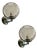 Italian Smoked Fumè Murano Glass Sphere Sconces by Simoeng, Set of 2 For Sale