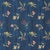 SAMPLE - Schumacher Romola Floral Fabric In Cadet For Sale