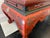 Red Lacquer & Hand Painted Oriental Cocktail Table For Sale - Image 6 of 7