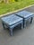 Pair of Square Pillow Top Tufted Billy Baldwin Parson Ottomans For Sale In New York - Image 6 of 16