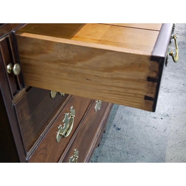 Kittinger Colonial Williamsburg Mahogany Slant Front Desk With Bookcase Cw-1 For Sale - Image 12 of 15