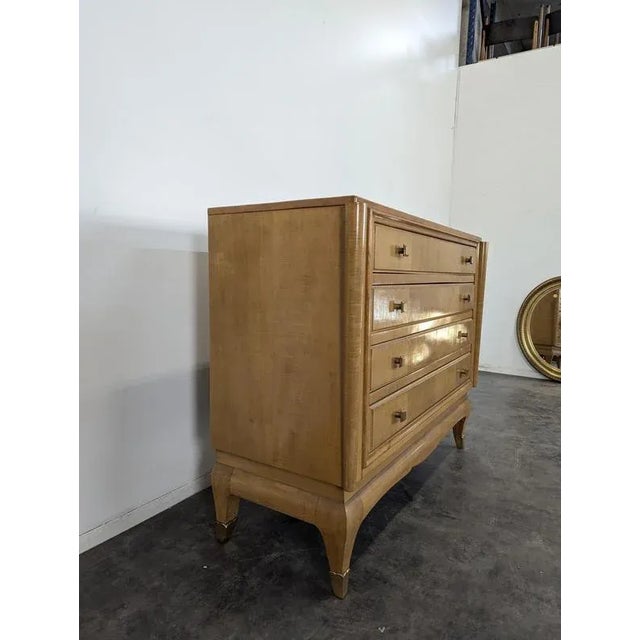 Chest of Drawers in Maple and Sycamore Wood by André Arbus and René Prou For Sale - Image 3 of 8