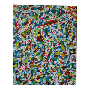 Original Abstract Acrylic Painting by Gavin Mc Groggan – 16×20 Contemporary Colorful Canvas Art (2019)