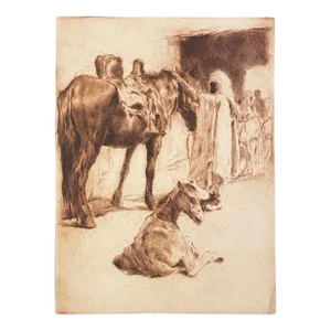 1920s Pal Fried Middle Eastern Etching