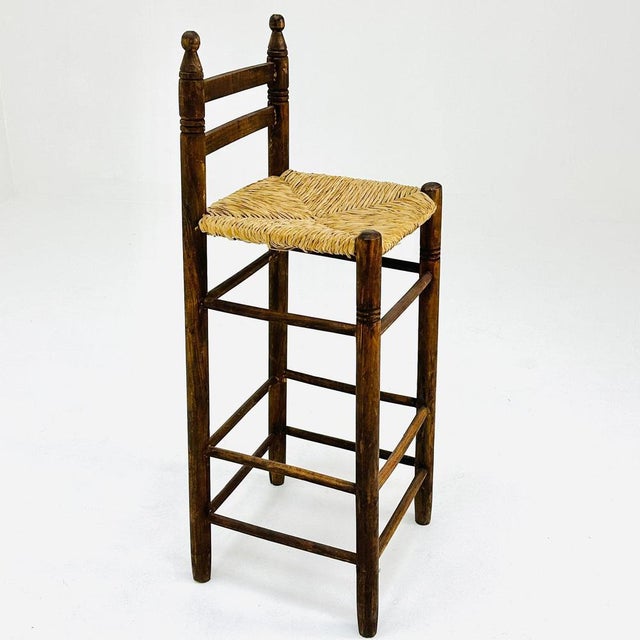Mid-Century Italian Wicker Bar Stools, 1960s For Sale - Image 10 of 11
