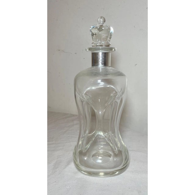 Up for sale is a very high quality antique 19th century sterling silver and blown glass liquor decanter made in Denmark by...