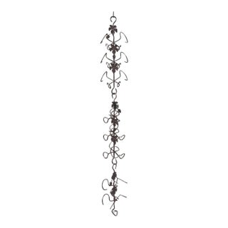 A Striking Architectural Vine Design, Evoking the Feeling of Climbing Through Sunlit Grape Fields – 92" Custom Wrought Iron For Sale