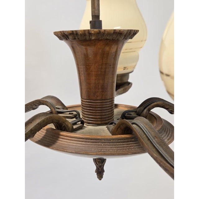 Glass Ceiling Lamp Model 1376 by Paavo Tynell for Oy Taito Ab, 1930s For Sale - Image 15 of 18