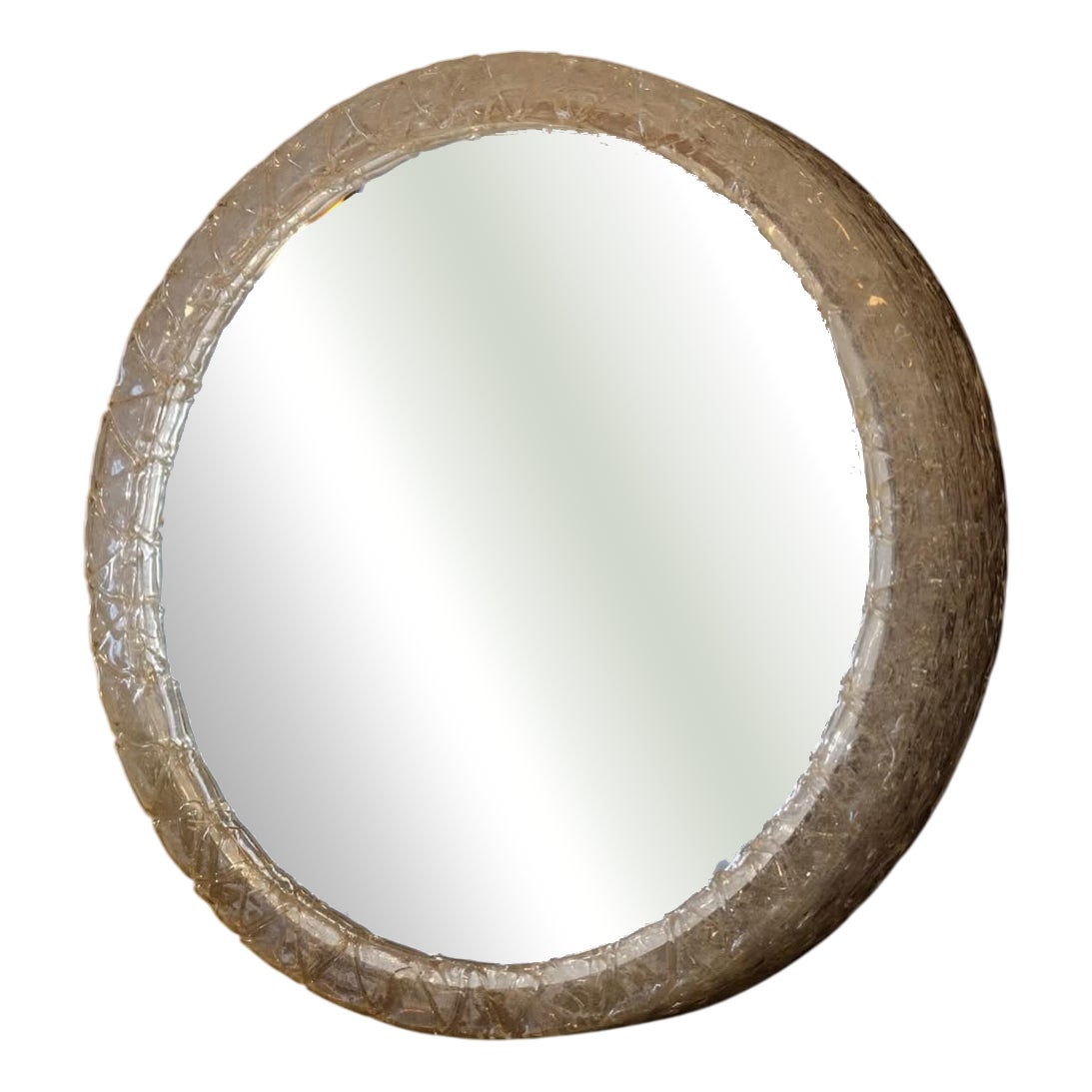 Vintage German Mirror with Light, 1970 | Chairish