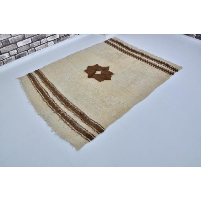 Handmade wool carpet in Turkish Anatolia , Vintage Oushak Rug,Turkish Vintage Anatolian Rug, Handmade wool Rug . One Of...