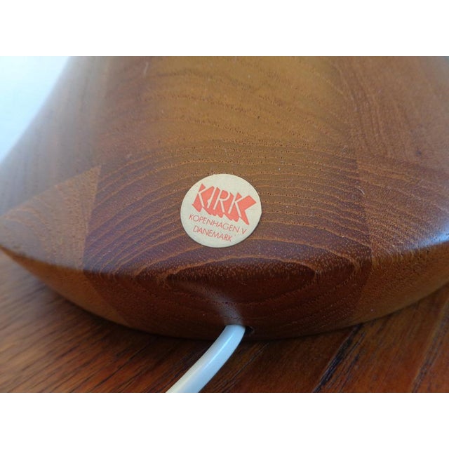 Danish Teak Table Lamp from Kirk, 1960s For Sale - Image 13 of 17