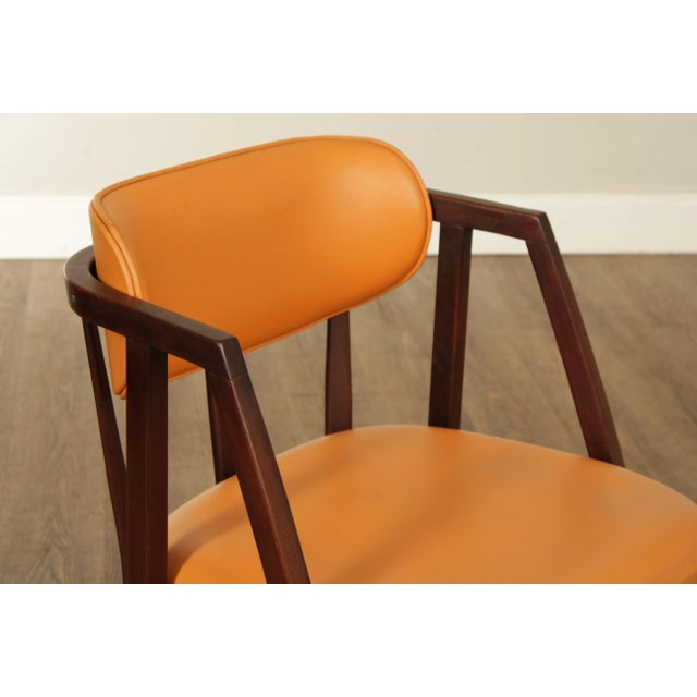 Mid Century Modern Edward Wormley for Dunbar Mahogany Armchairs - A Pair For Sale - Image 10 of 13