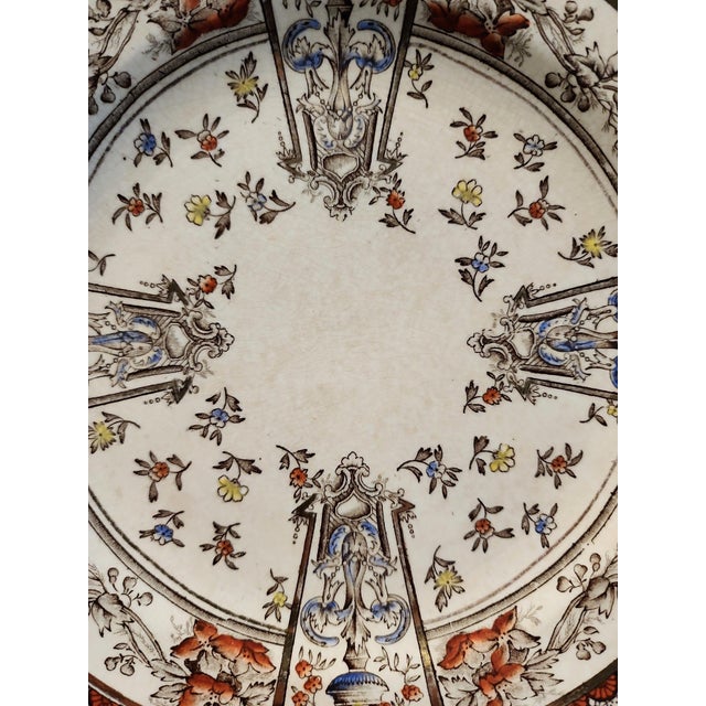 Rare and stunning plate by Grimwade Brothers, Hanley (1885-1900), in the Winton pattern and bearing registration number...