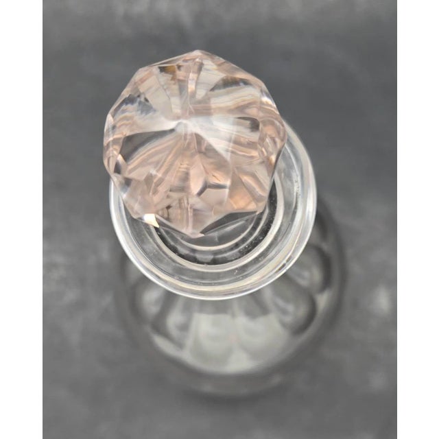 Antique Etched Crystal Decanter With Stopper For Sale - Image 10 of 12