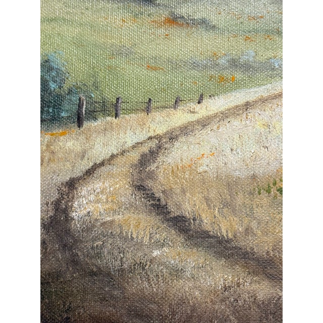 Marie Blairsdale “Mount Diablo” Signed Oil on Canvas Landscape Painting For Sale - Image 10 of 12