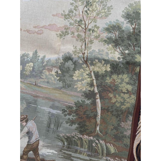 Mid-Century French Aubusson Style Jaquar Tapestry, 1970s For Sale - Image 4 of 18