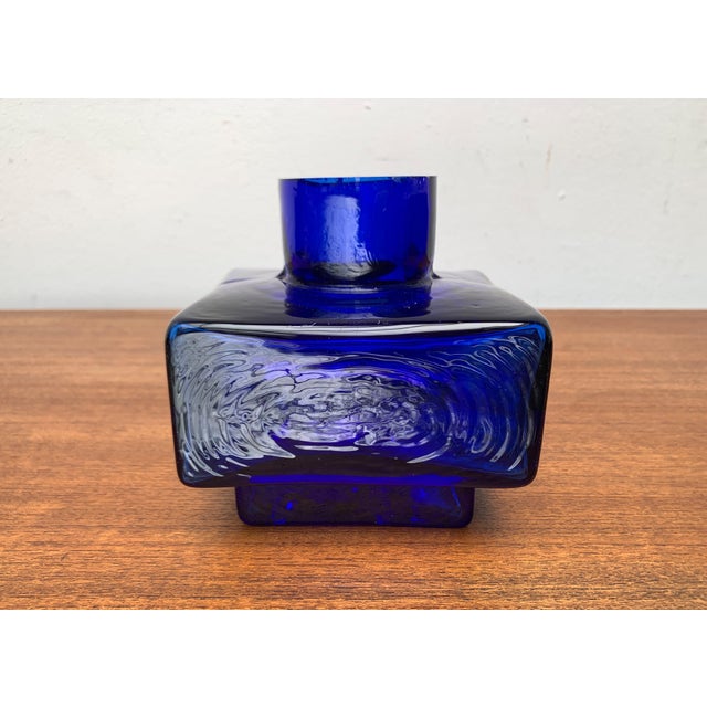 Mid-Century Scandinavian Block Glass Vase, 1960s For Sale - Image 18 of 18