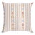 Schumacher Rhodes Stripe 20" Pillow in Neutral For Sale