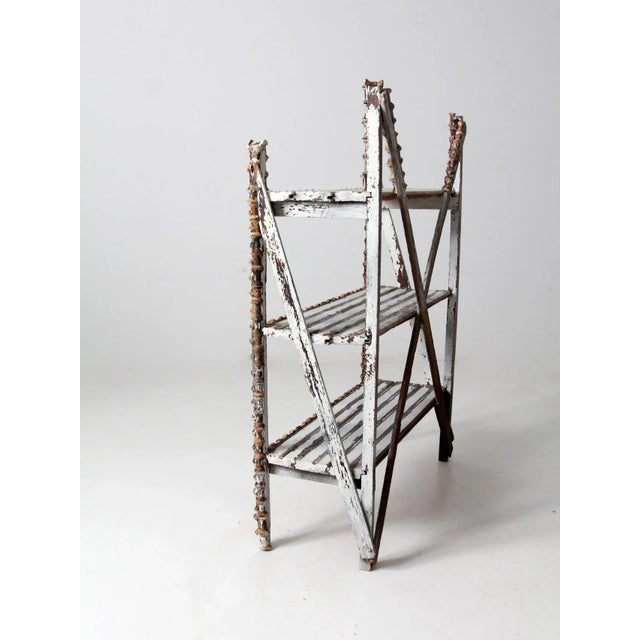 Antique Spool Art Shelf For Sale - Image 9 of 11