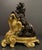 Rococo Late 19th Century Fine Pair Of Figural Patinated and Gilt Lion Chenets For Sale - Image 3 of 7