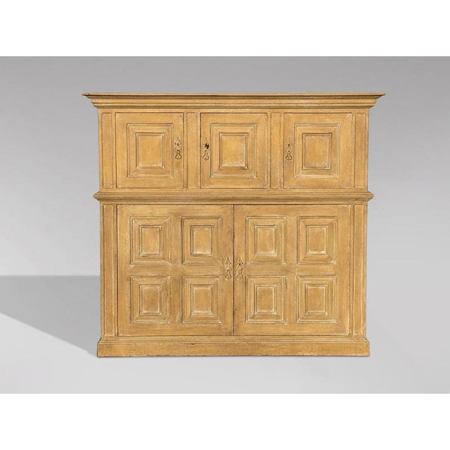 Yellow Antique French Painted Housekeepers Cupboard, 1840 For Sale - Image 8 of 8