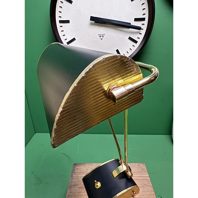 Black Desk Lamp by Eileen Gray for Jumo, 1940s For Sale - Image 8 of 10