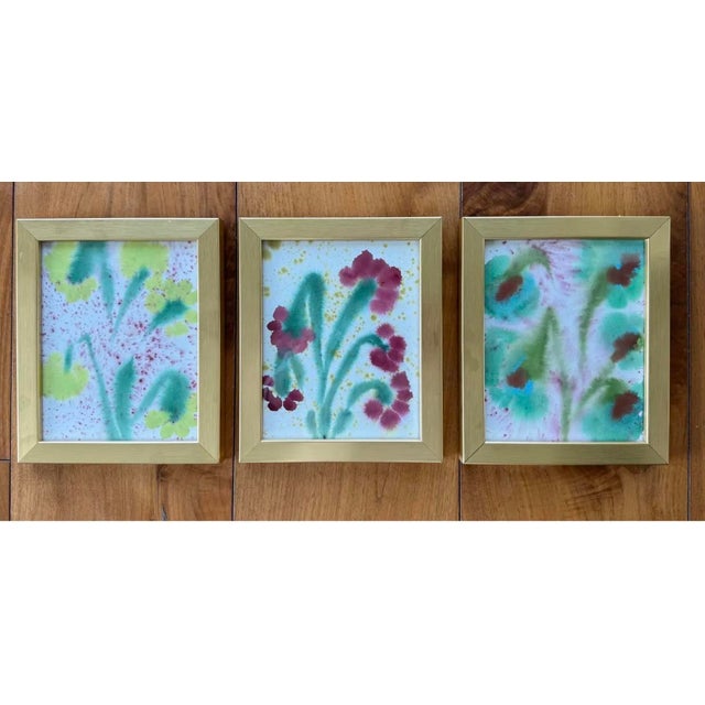 Melvin G. Contemporary Melvin G Original Paintings From Her Sold Out Fiori Collection, Framed For Sale - Image 4 of 9