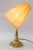 Metal Historistic Brass Table Lamp with Fabric Shade, Vienna, 1890s For Sale - Image 7 of 18