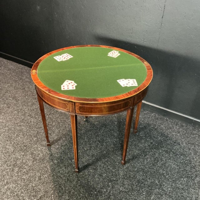 Hepplewhite Revival Mahogany Card Table, 1905 For Sale - Image 3 of 9
