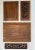 Asian Teak Wood Carved Relief Red & Gold Plaques, Set of 4 For Sale - Image 9 of 10