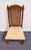 Brown High End Vintage Solid Oak Rustic European Dining Side Chair For Sale - Image 8 of 9
